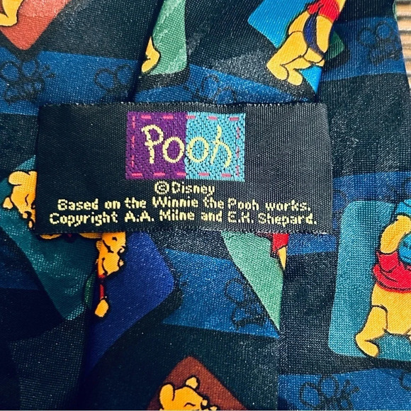 Winnie the Pooh Multicolor Business Tie - Picture 4 of 4